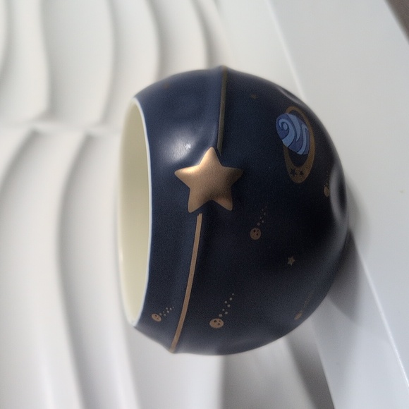 Blue Ceramic Space Travel Mug Cup Planets Solar System, Kids Cup Soup - Picture 3 of 9